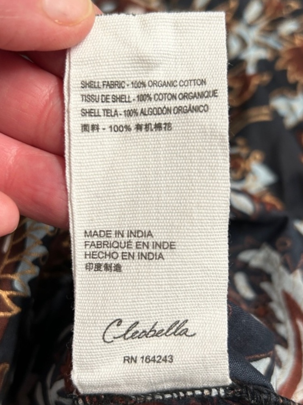 NWT Cleobella Jillian Blouse Organic Cotton Avalon Dark Paisley Ruffle Top M⁠ - Picture 10 of 16